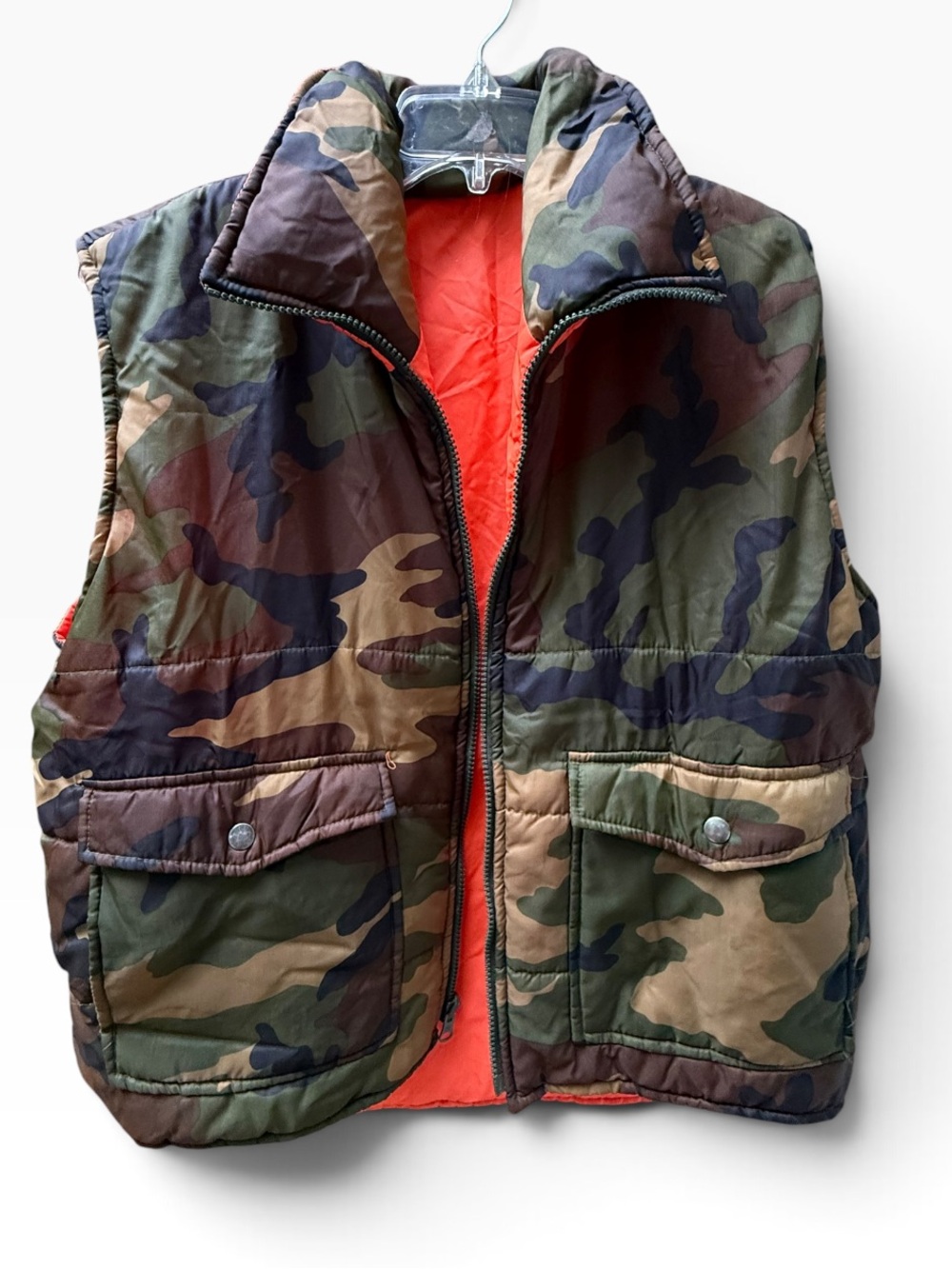 Winchester Reversible Hunting Vest Camo Orange Men’s Size Medium